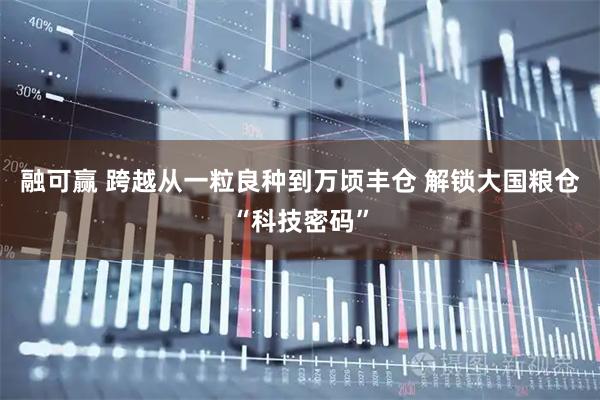 融可赢 跨越从一粒良种到万顷丰仓 解锁大国粮仓“科技密码”